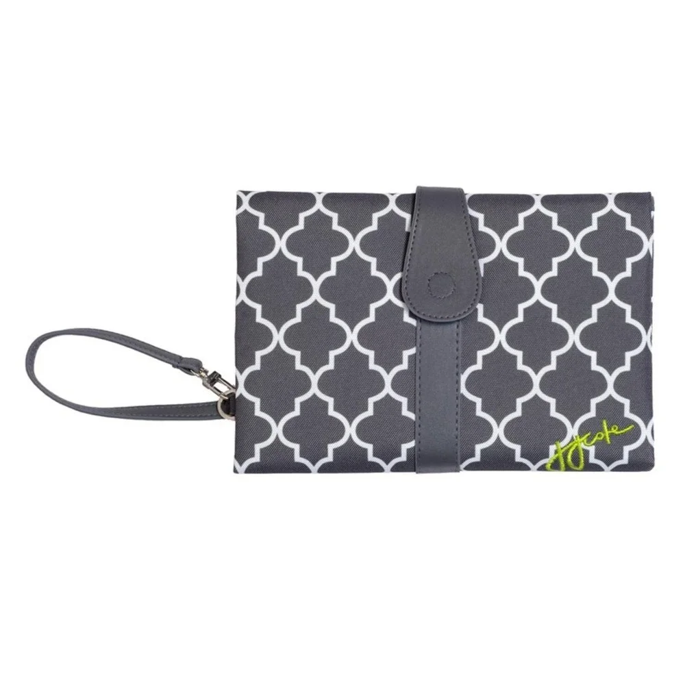 JJ Cole Luxury Diaper Changing Clutch, Stone Arbor